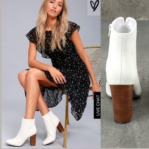 MIA Rosebud White Ankle Boots